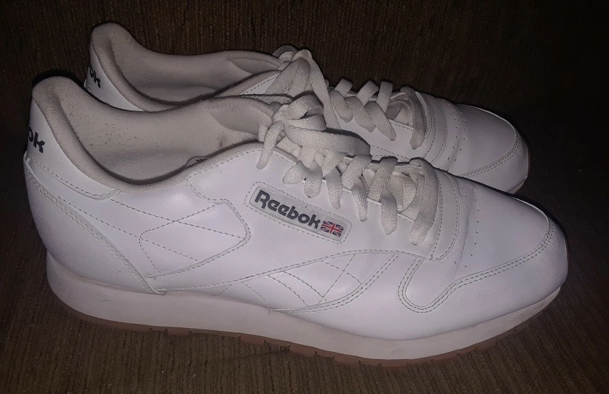 Reebok Classic Leather CL 49797 White Gum Sole Casual Mens Shoes Sneakers Sz | eBay