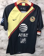 NIKE Club America Womens Soccer Jersey 2018-19 SIZE Small New 90$ Yellow