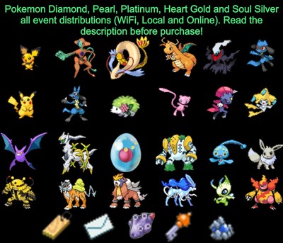 Pokemon Diamond Pearl Platinum Heartgold And Soulsilver Event Distributions Ebay