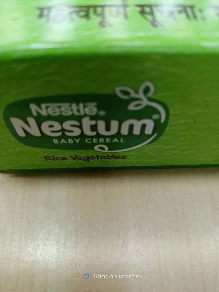 Cereal bebê NESTUM – De 8 a 12 meses, arroz vegetal, 300gr validade 31-05-2026 f/s - Imagem 4 de 4