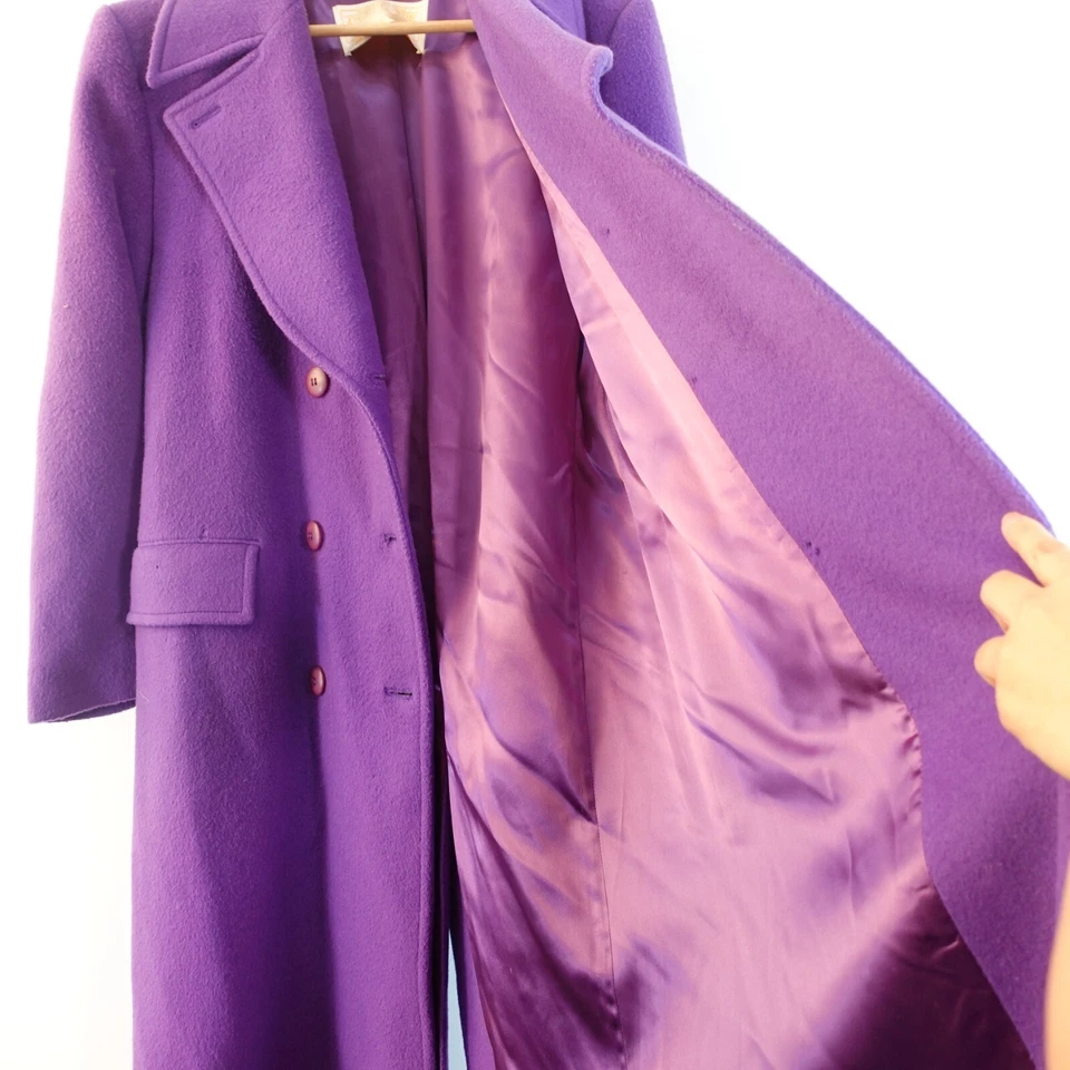 Vintage Pendleton Coat 6 Small Wool Jacket Military Virgin Purple USA RARE 1970s - Image 2 of 4