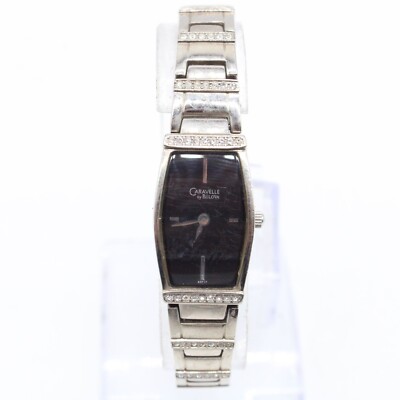 Caravelle By Bulova Watch Womens Silver Tone Rhinestones Caravelle By Bulova Watch Womens Silver Tone Rhinestones