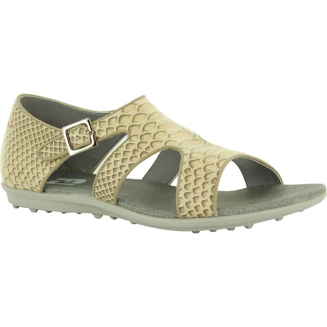 NEW! FootJoy [5] Medium Naples Spikeless Women Golf Sandals 92369-Beige | eBay