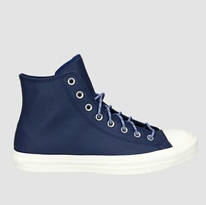 blue leather chuck taylors