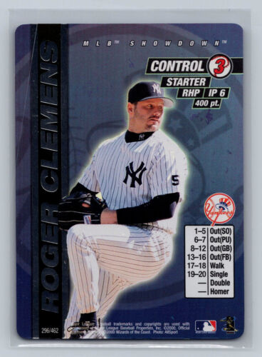 2000 MLB Showdown Roger Clemens Unlimited FOIL #296 Yankees