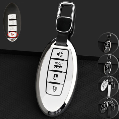 Zinc Alloy TPU Car Key Fob Case Cover For Nissan Pathfinder Maxima Altima Tiida