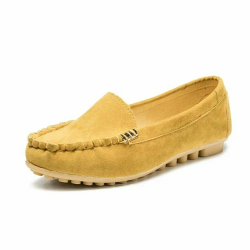 Damen-Loafer Freizeit flach rund geschnitten weich Wanderschuhe Frühling Herbst Übergröße - Bild 17 von 31