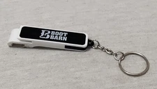 Boot Barn Promo Bottle Opener Keychain Keyring Plastic Cowboy Western Store NEW