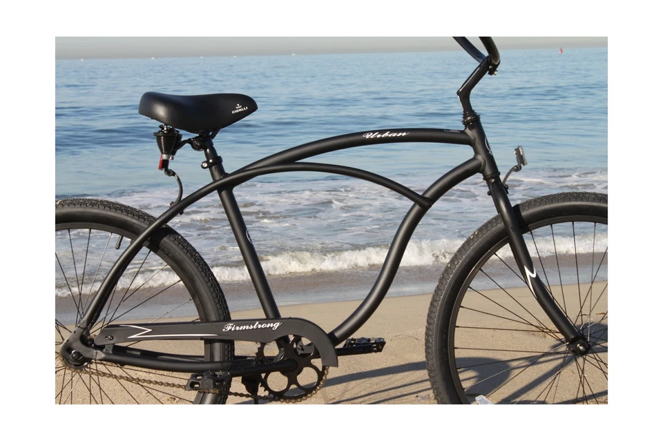 Bicicleta Firmstrong Urban Man de aleación Beach Cruiser negra mate 26 pulgadas/1 velocidad Foto 2 de 4