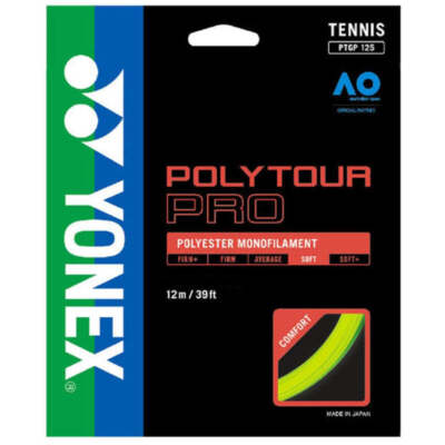 Yonex PolyTour Pro 17 / 1.20 Tennis String Yellow