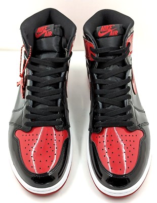 Nike Air Jordan 1 Retro High OG Patent Bred Black Red 555088-063