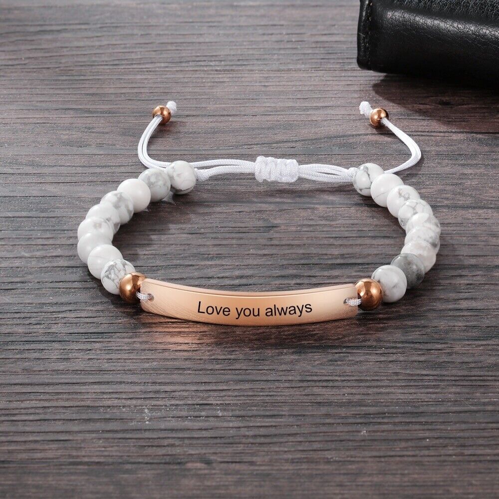 Buy Personalized Couple Magnetic Bracelets Matching Couples Bracelets for  Him and Her 2 PCS Customized Couple Leather Bracelet for Boyfriend and  Girlfriend Online at desertcartINDIA