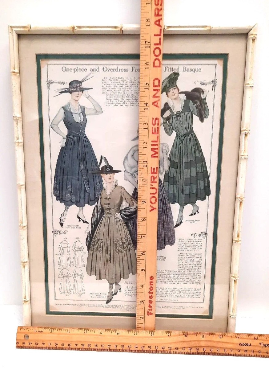 Framed & Matted 1900's Dress Fashion Patterns Magazine Advertising Page | eBay Framed & Matted 1900's Dress Fashion Patterns Magazine Advertising Page | eBay