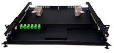 6 Fiber 1RU Rack Mount FDP Patch Only w/ 6 SC/APC Simplex Adapters