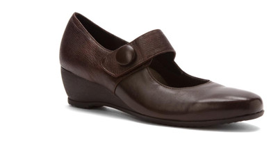 Munro Women's Brown Leather Jenna Wedge Pumps Z5337* Size 5 M