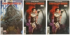 STAR WARS CRIMSON REIGN #3 & #4 VARIANT COMIC LOT! BLACK KRRSANTAN PRINCESS LEIA