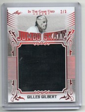 2020-21 Leaf ITG Game Used Hockey Jumbo Skate Gilles Gilbert Red 2/3