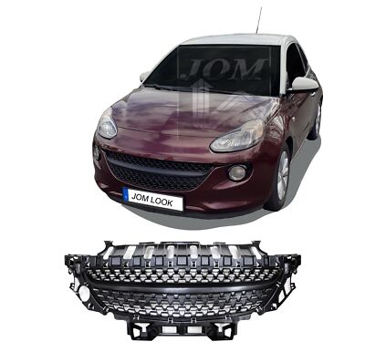 Waben- Gitter- Kühler- Sport- Front- Grill Ohne Emblem Schwarz Glanz