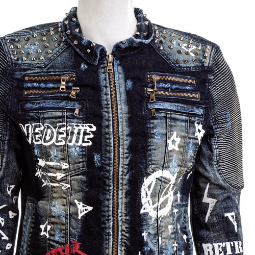 ROCKSTAR Men's Spike Graphic Distressed 