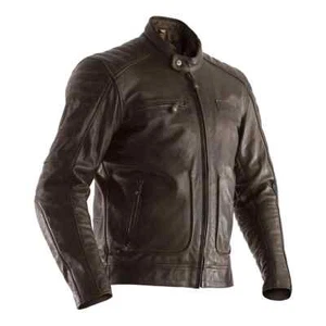 RST Roadster Ii Ce Mens Leather Motorcycle Jacket Brown Retro