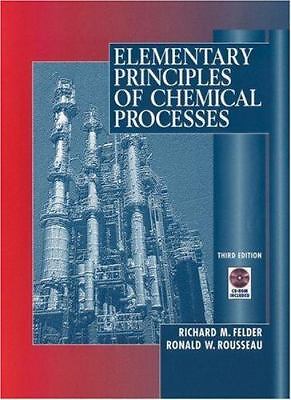 Elementary Principles of Chemical Processes [With CDROM]