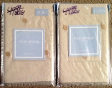 Wedgewood Elegant Grand Damask Euro Shams Pair Cream/Tan/Gray MSRP $100 New!