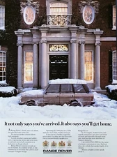 1988 RANGE ROVER V8 Engine 4-Wheel Drive Carry You Home Securely PRINT AD