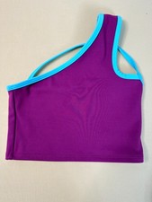 Tiger Friday Journey Crop Top Hummingbird Purple Blue Child Large CL Dancewear