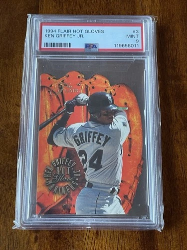 1994 Flair Ken Griffey Jr. Hot Gloves 🔥 #3 PSA 9 📈