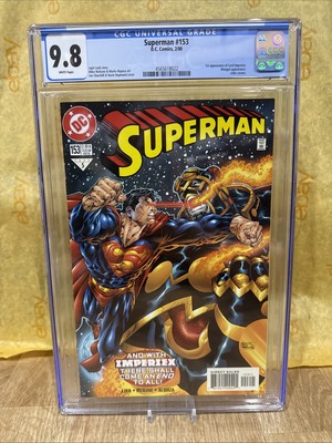 Superman #153 2000 DC comics 1st Lord Imperiex Lobo Graded Cgc 9.8