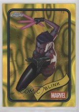2025 Topps Chrome Marvel Comics Yellow Lava Refractor Blink #48 0i1b