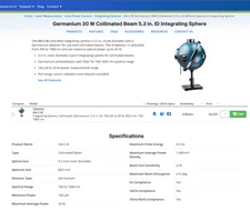 Ophir Optronics IS6-C-IR Integrating Sphere