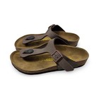 Birkenstock Gizeh Kinder Narrow Fit Zehentrenner Pantolette Flach Größe 30-33