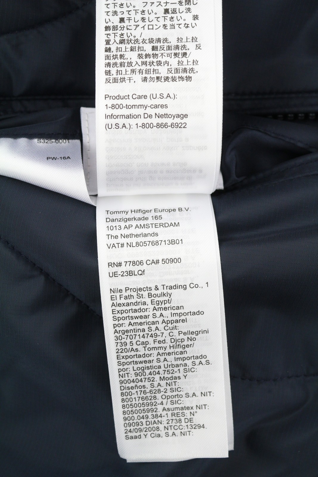 TOMMY HILFIGER Reversible Quilted Men Jacket M Blue Insulated Hood Logo RRP239 * thumbnail 11