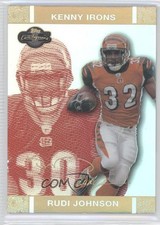2007 Co-Signers Red Changing Faces Hyper Gold 43/50 Rudi Johnson Kenny Irons 1u6