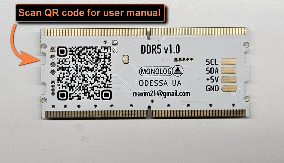 DDR5 Voltage Tester Analyzer and POST card - image 2 of 2