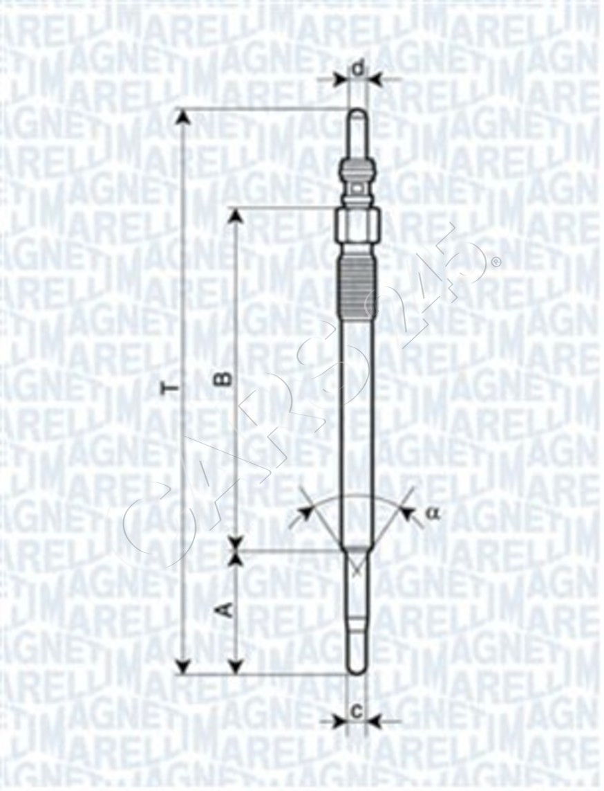 Glow Plug Fits PEUGEOT CITROEN FORD VOLVO FIAT FORD AUSTRALIA MAZDA 596078