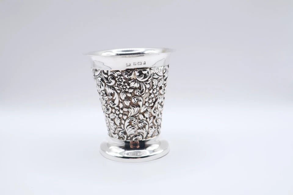 Антикварная серебряная чашка-стакан с клеймом Birmingham 1903 - Изображение 2 из 4