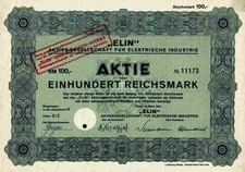 ELIN AG Elektrobau 1941 Wiedeń Austria Schorch Werke Rheydt VA Tech Siemens 100