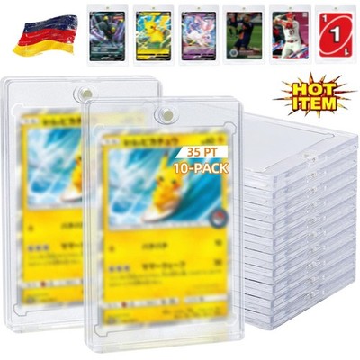 10x Magnetic Card Holder Magnetische Kartenhalter für 35pt Pokémon, Topps Karten