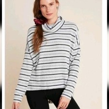 Saturday Sunday Anthropologie Sweater Stripe Pippa Hacci Turtleneck Large NWT