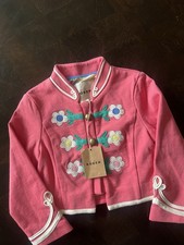 Nwt Mini Boden girls military pink jacket sz 4-5y