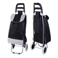 Folding Shopping Trolley Bag – Large, Lightweight, Waterproof, 2-Wheel Cart