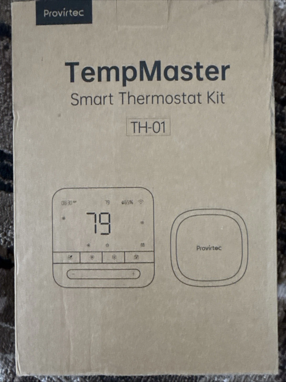 Provirtec TempMaster TH-01 Smart Thermostat Open Box Works Includes Mount Sealed