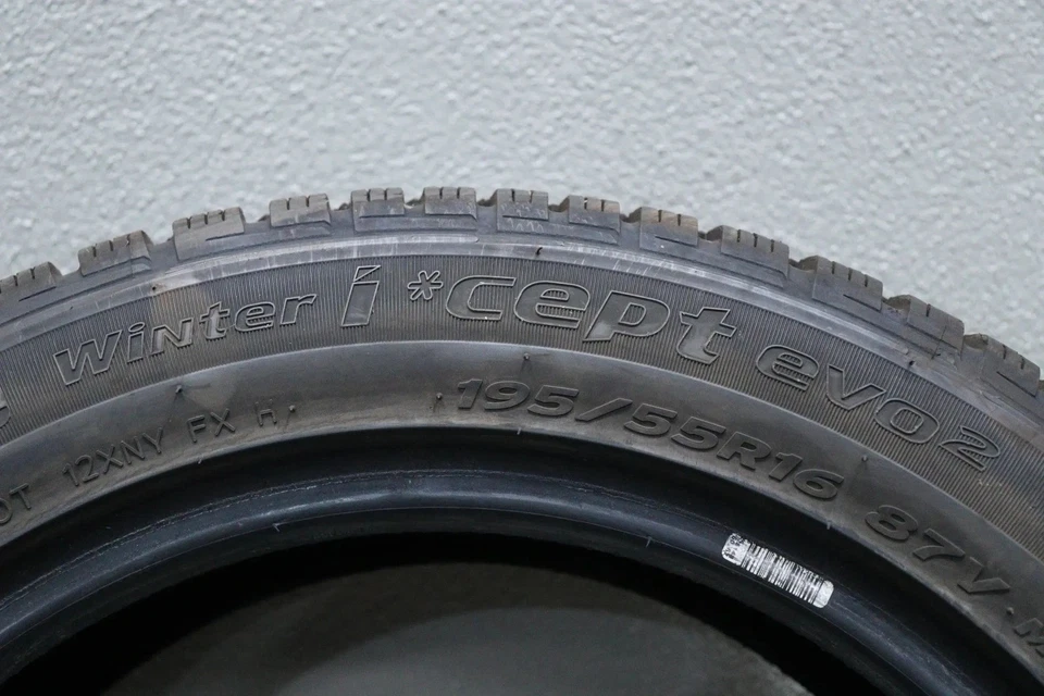 4x Hankook Winter i*Cept Evo2 HRS 195 55 R16 87V M+S Winterreifen DOT22 - Bild 4 von 4