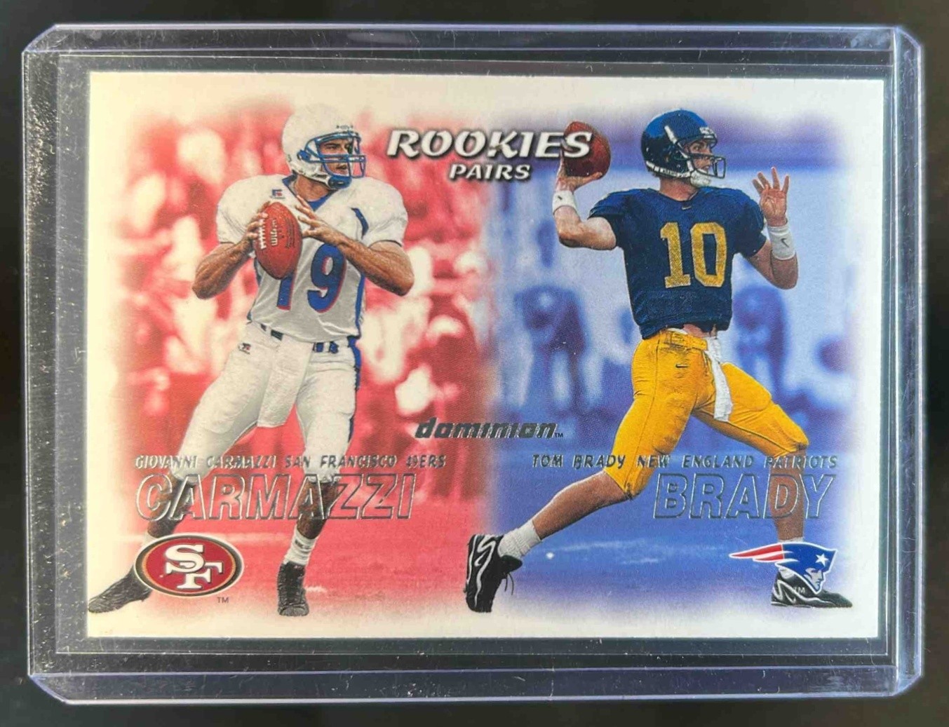 Tom Brady 2000 Skybox Dominion #234 Rookies Pairs Price Guide