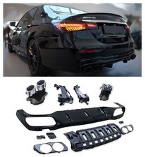 Diffusor + Auspuffblenden (CHROM) für Mercedes E-KASSE W213 MOPF Diffusor + Auspuffblenden (CHROM) für Mercedes E-KASSE W213 MOPF