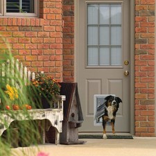 Ideal Pet Designer Series Ruff Weather Pet Door Gray 7.25x13 Double Flap