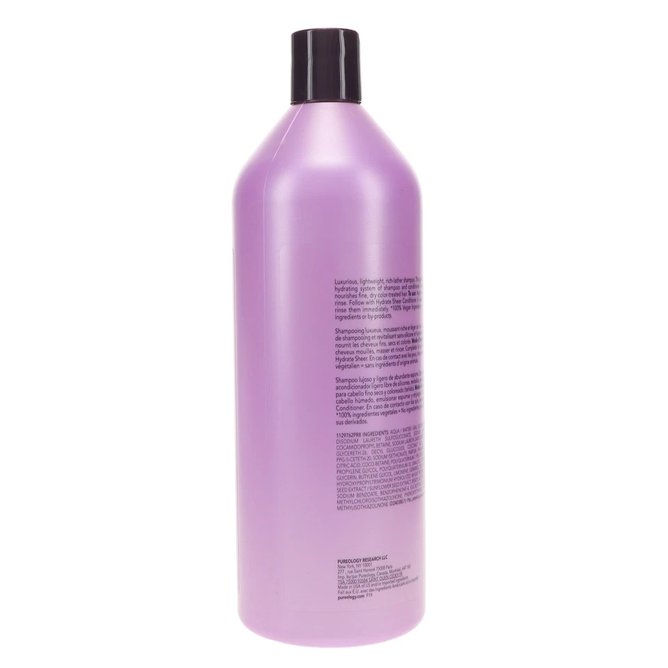 Pureology Hydrate Sheer Shampoo 33.8 oz - Image 4 of 4