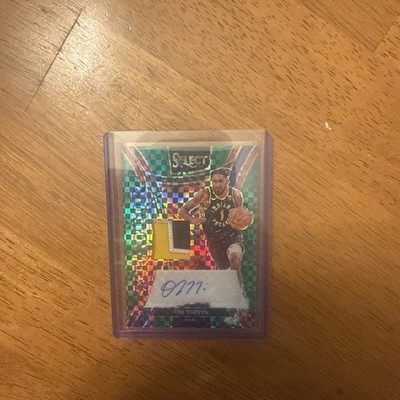 OBI TOPPIN 2024-25 SELECT X-FACTOR PATCH GREEN CHECKER PATCH AUTO /5